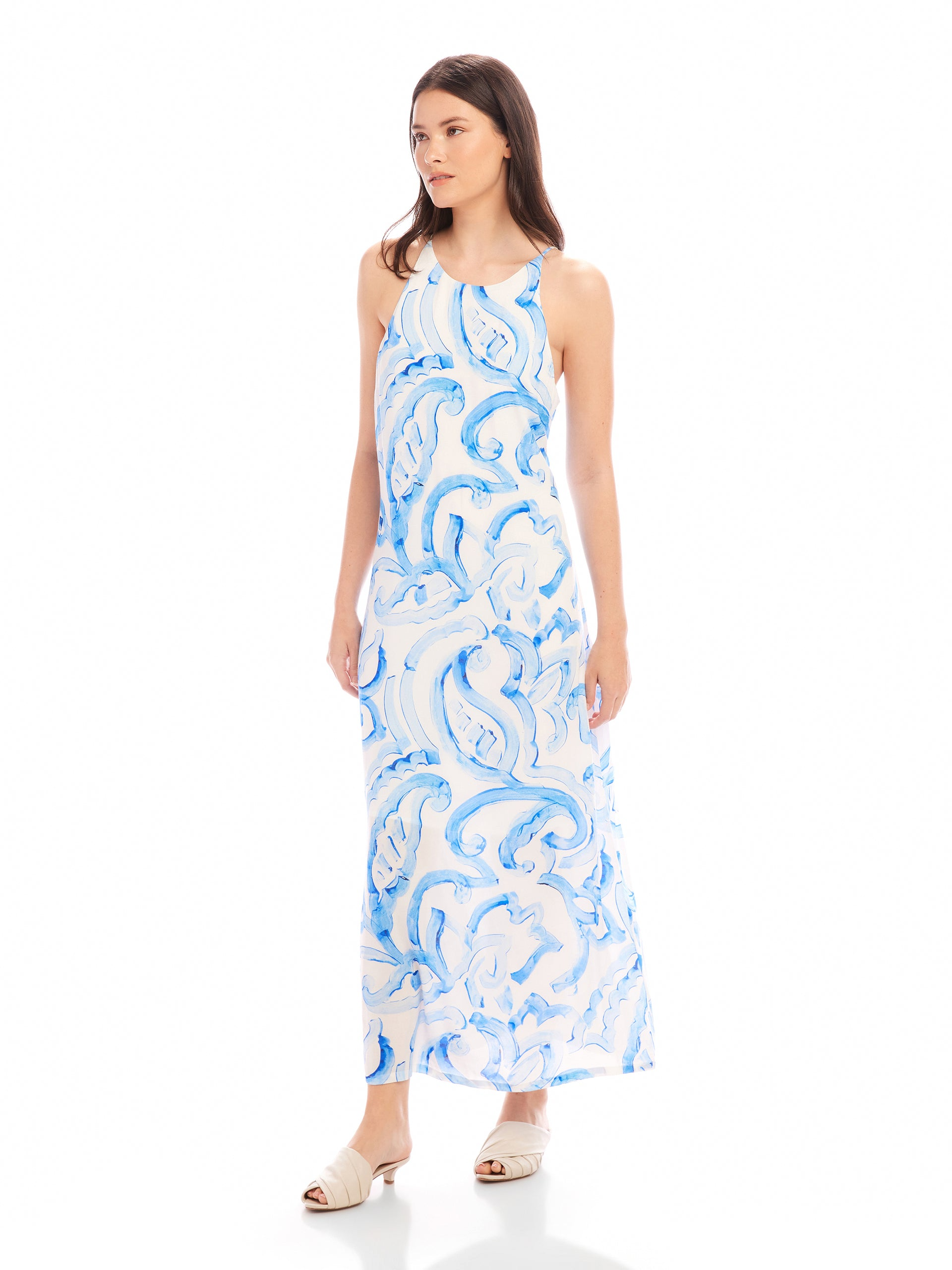 SERA PAISLEY PRINTCREPE A LINE DRESS TJ Bailey's SERA PAISLEY PRINTCREPE A LINE DRESS TJ Bailey's