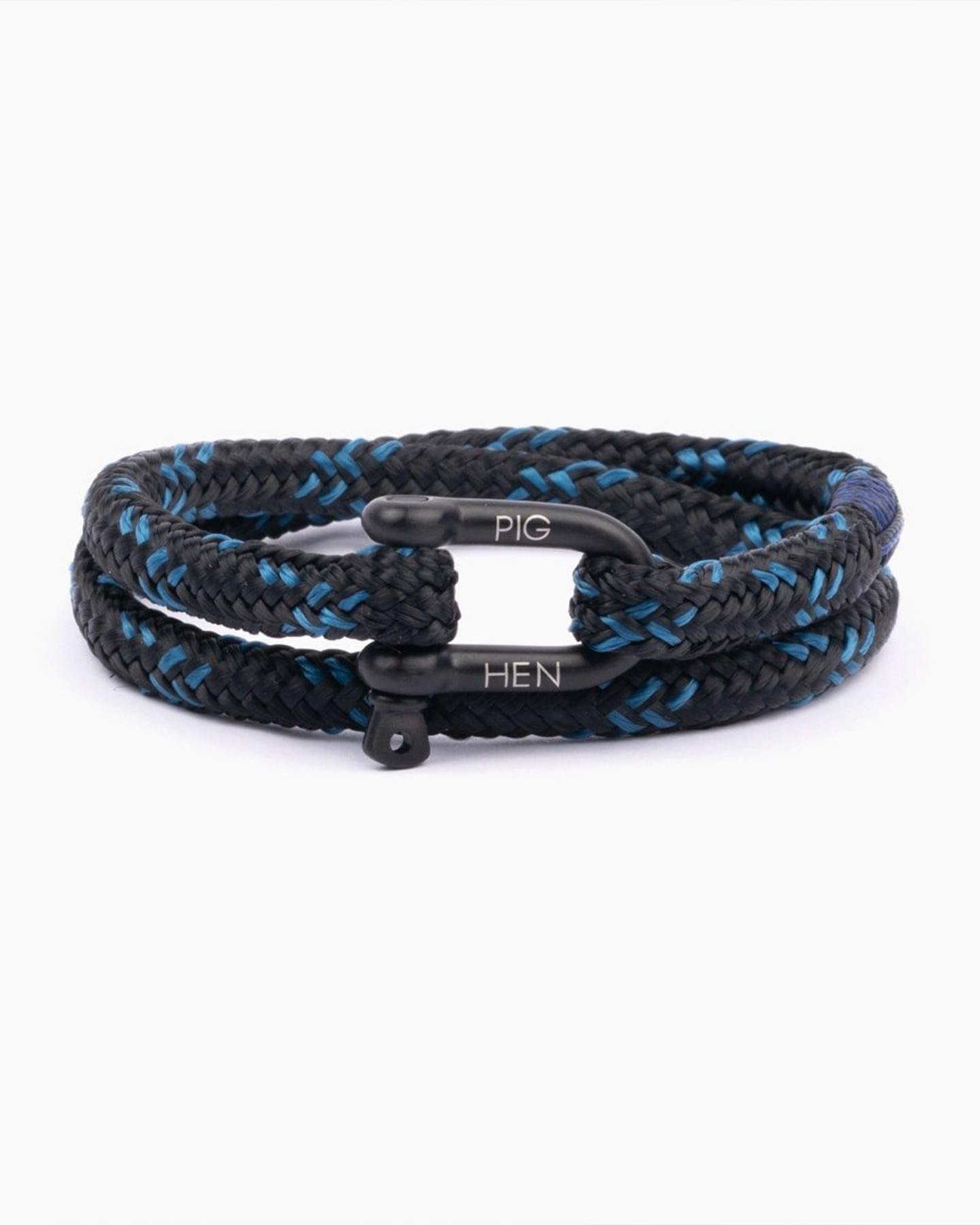 SALTY STEVE BRACELET - BLACK-OCEAN BLUE-BLACK