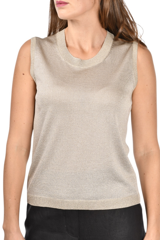 GOLD TONE LUREX TANK
