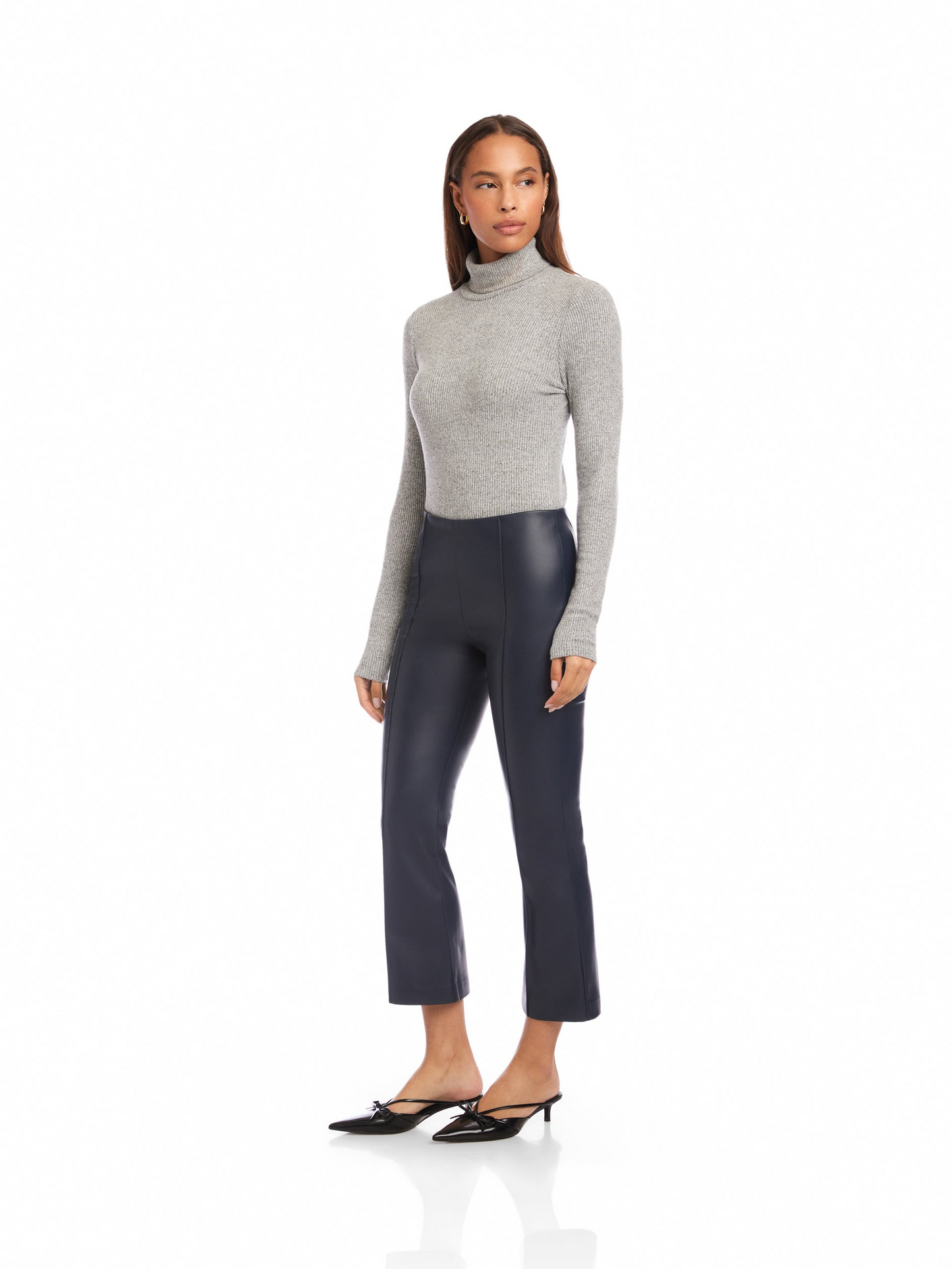 SIGOURNEY PINTUCK PANTS - NAVY