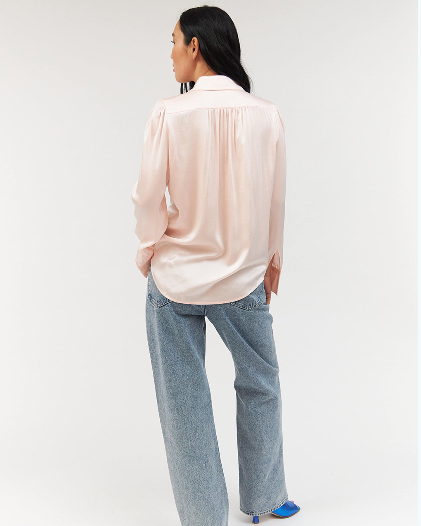 MATT LATIA PUFF SLEEVE BLOUSE - BLUSH