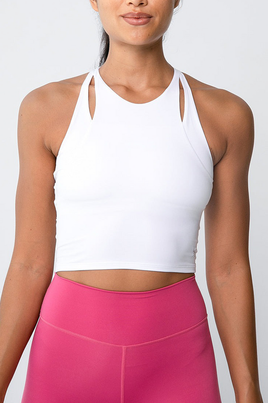 ELEVATE TOUCH LONG LINE BRA - WHITE