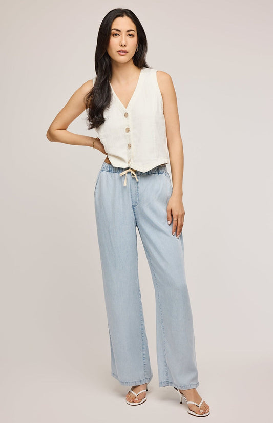 ELIO TENCEL PANT - LIGHT BLUE