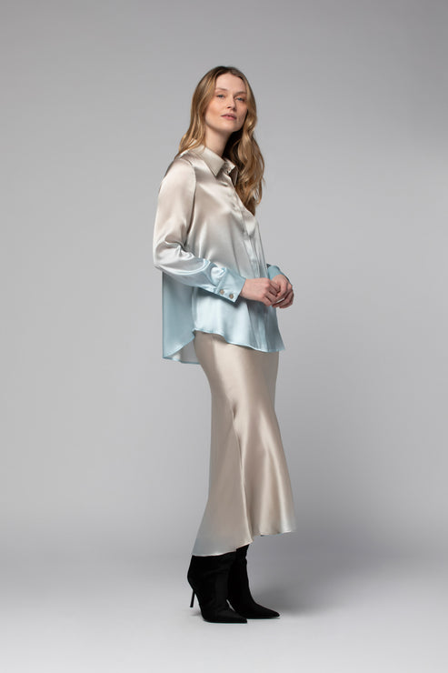 LEVY SLIK BLOUSE - GRADIENT SKY