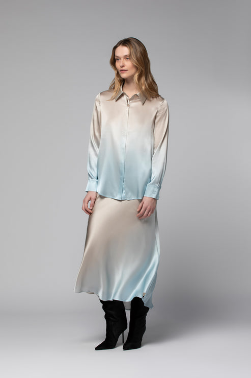 LEVY SLIK BLOUSE - GRADIENT SKY