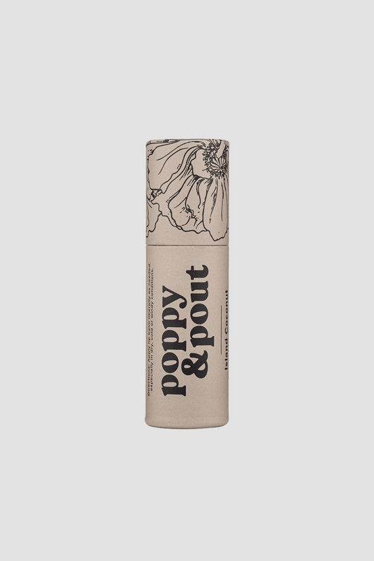 POPPY & POUT LIP BALM - ISLAND COCONUT