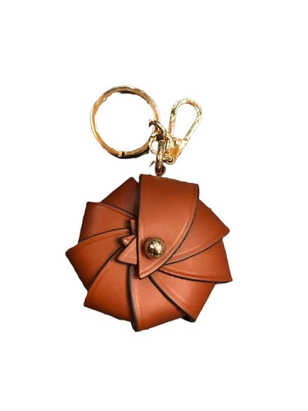 CALF LEATHER KEYCHAIN - GOLDEN – TJ Bailey's