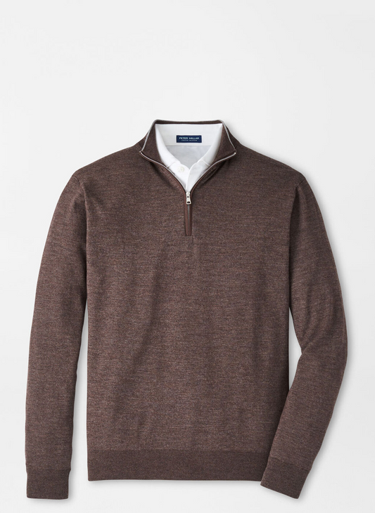 EXCURSIONIST FLEX 1/4 ZIP SWEATER - ANTIQUE WALNUT