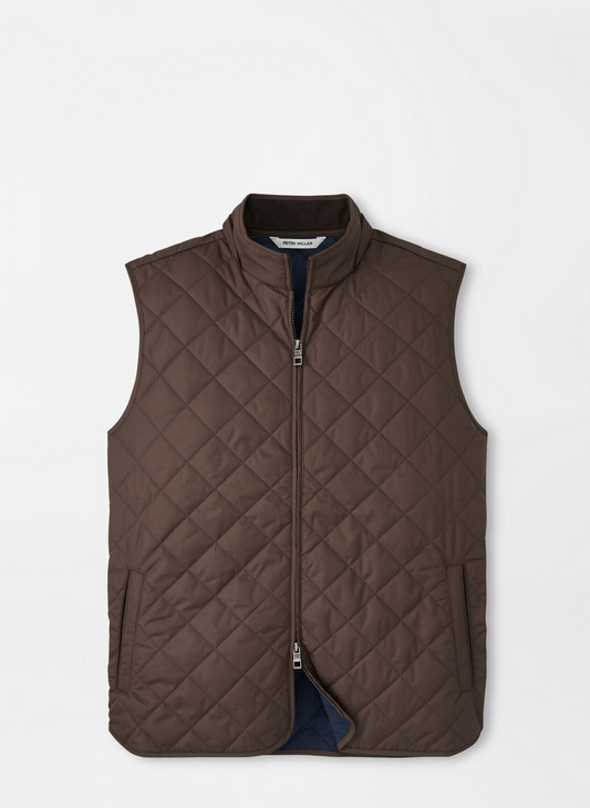 ESSEX QUILTED VEST - FRENCH PRESS