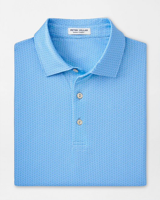 I'LL HAVE IT NEAT PERFORMANCE JERSEY POLO - COTTAGE BLUE