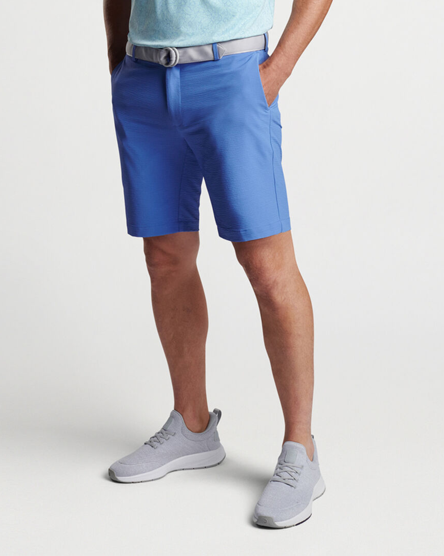 MATLOCK SEERSUCKER PERFORMANCE SHORT - CASCADE BLUE