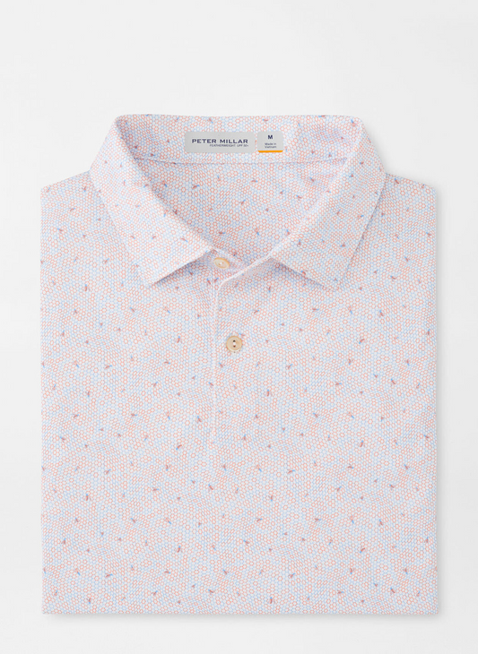 FEATHERWEIGHT HONEYCOMB POLO - WHITE