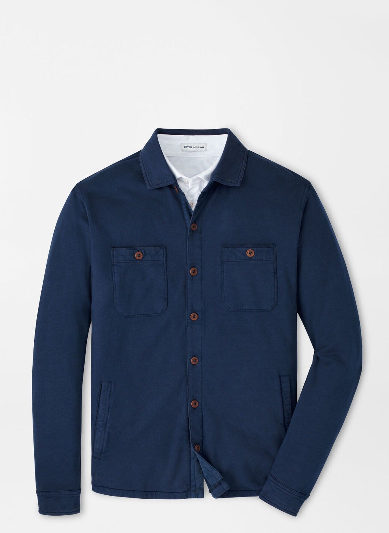 LAVA WASH FLEECE KNIT SHIRT JACKET - NAVY TJ Bailey's LAVA WASH FLEECE KNIT SHIRT JACKET - NAVY TJ Bailey's