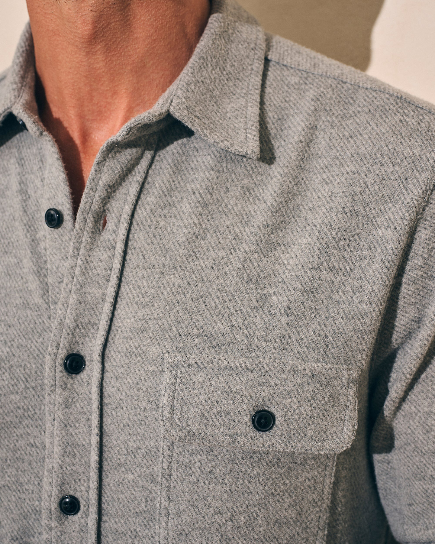 LEGEND SWEATER SHIRT - FOSSIL GREY TWILL
