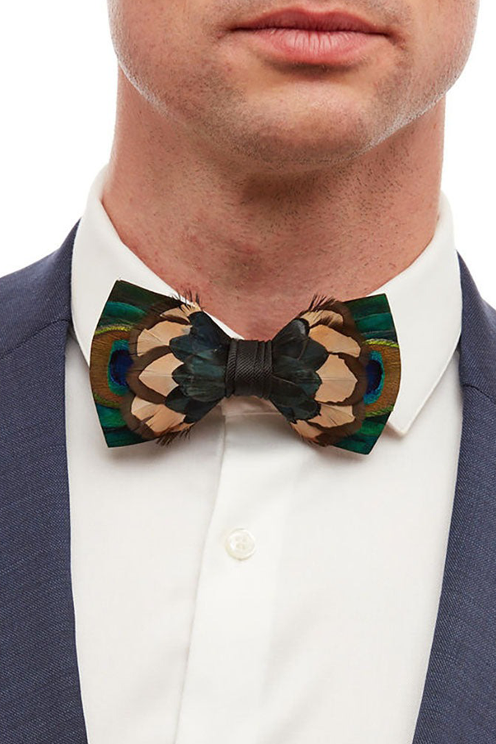 NOMAD FEATHER BOW TIE