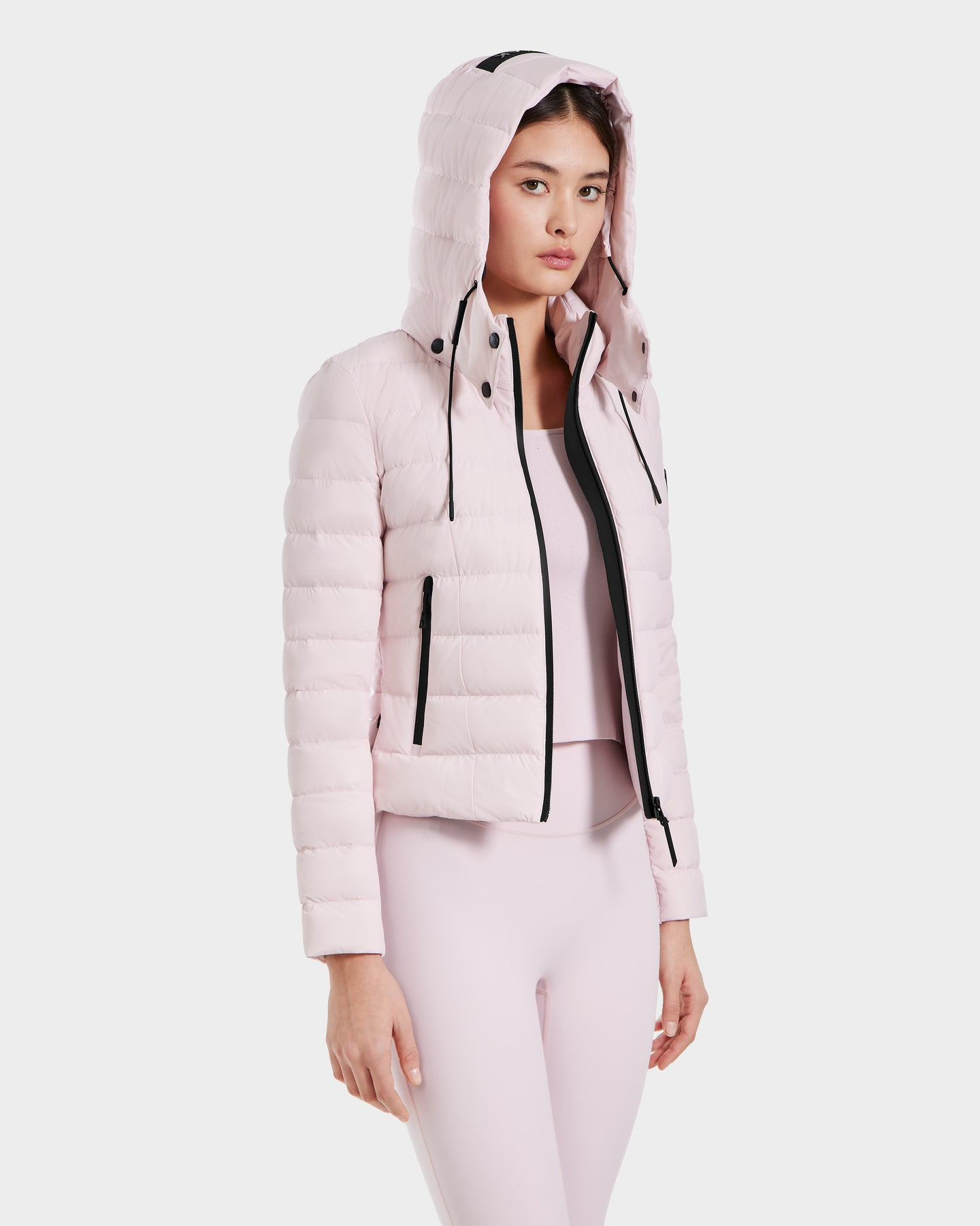 MELISSA MATTE LIGHTWEIGHT DOWN JACKET - LIGHT PINK