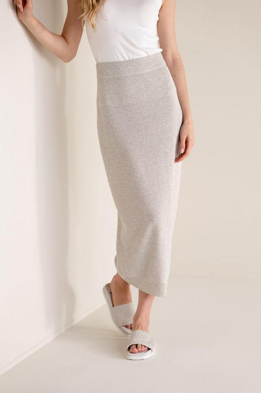 GOLD TONE LONG KNIT SKIRT