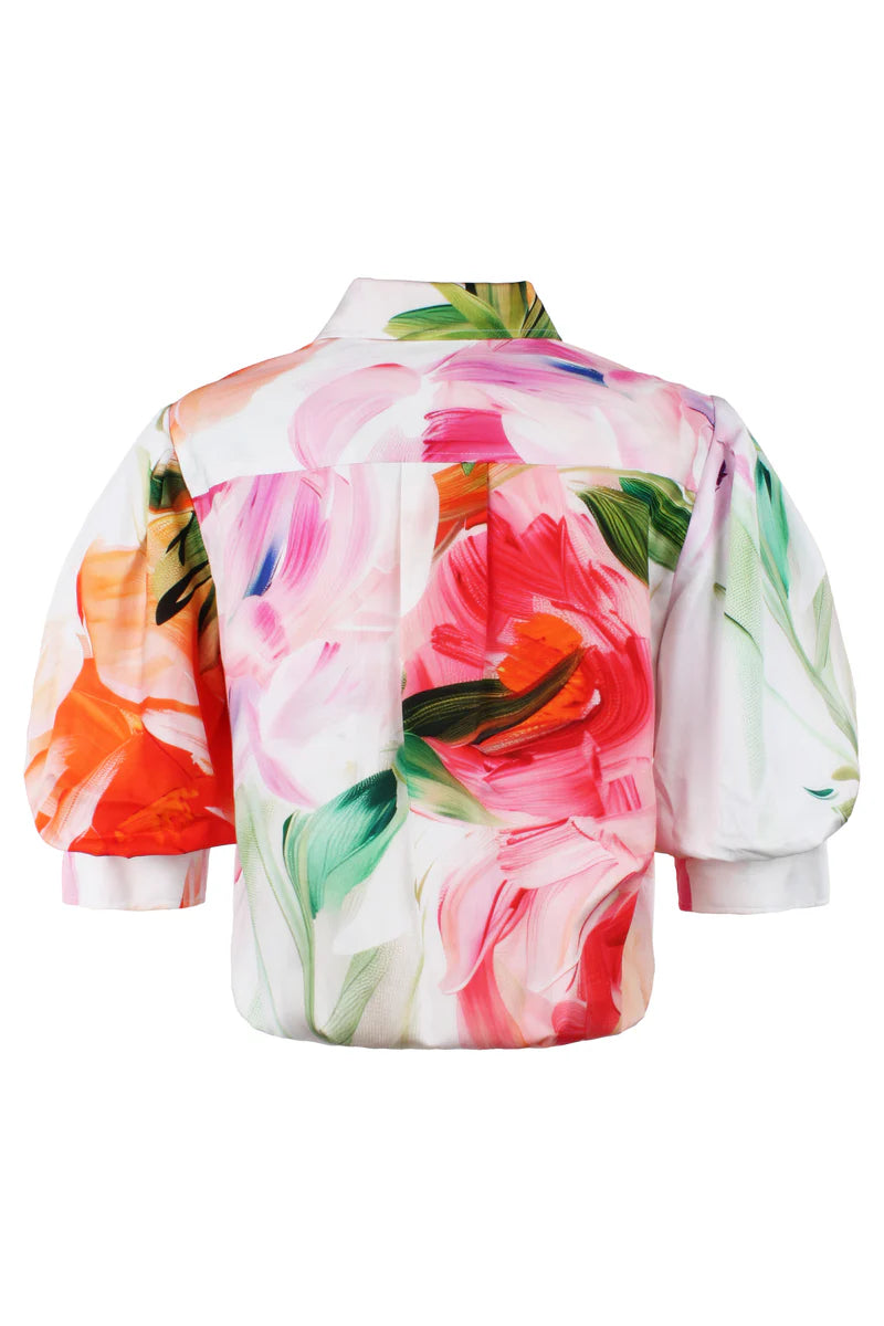 BOMBA FLORAL SHIRT - ORANGE/PINK