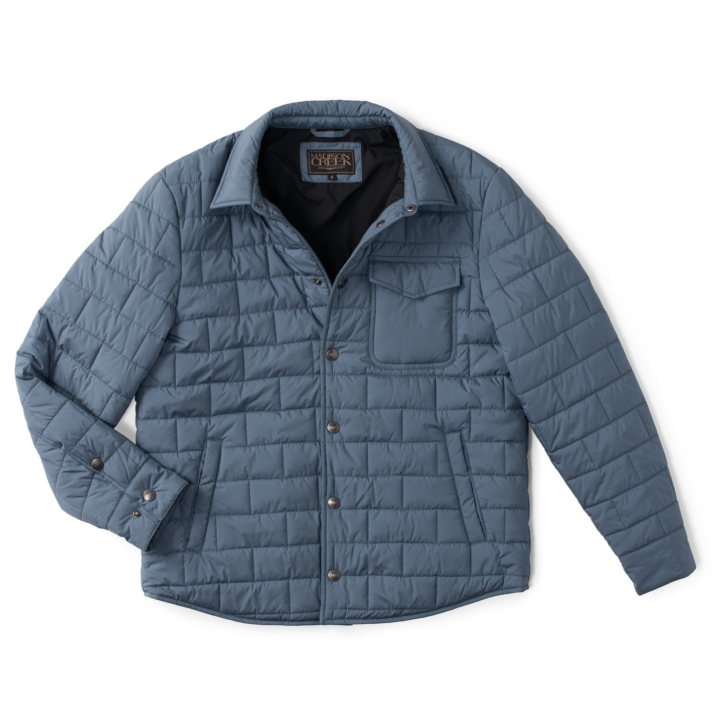 SILVERTON NYLON SHIRT JACKET - CADET BLUE