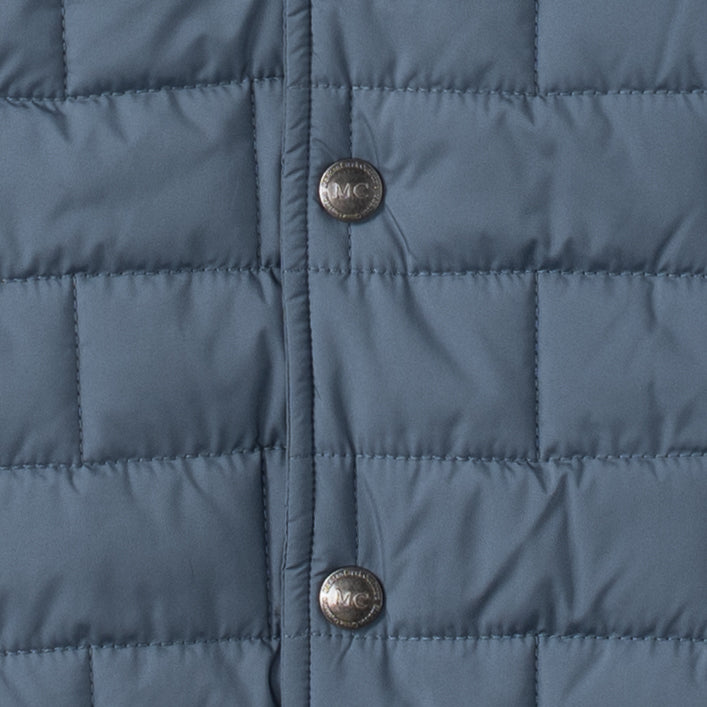 SILVERTON NYLON SHIRT JACKET - CADET BLUE