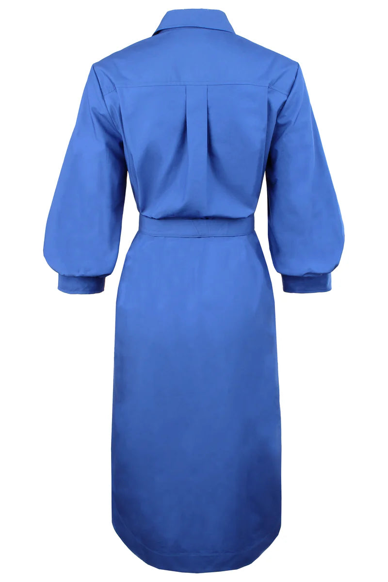 MIDI CLEMENTINE DRESS - ROYAL BLUE