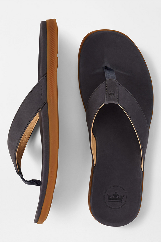 HYPERLIGHT SLIDE NUBUCK FLIP FLOP - OCEAN BLUE