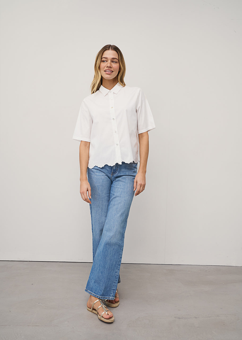 LUCY COTTON BLOUSE - WHITE
