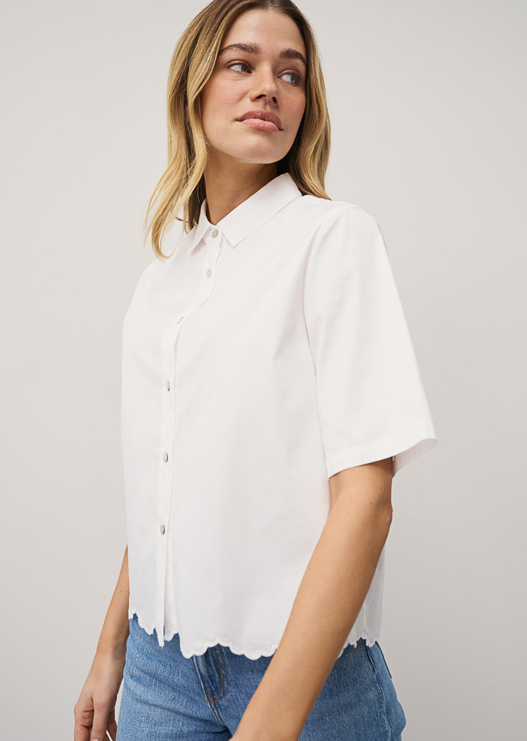 LUCY COTTON BLOUSE - WHITE