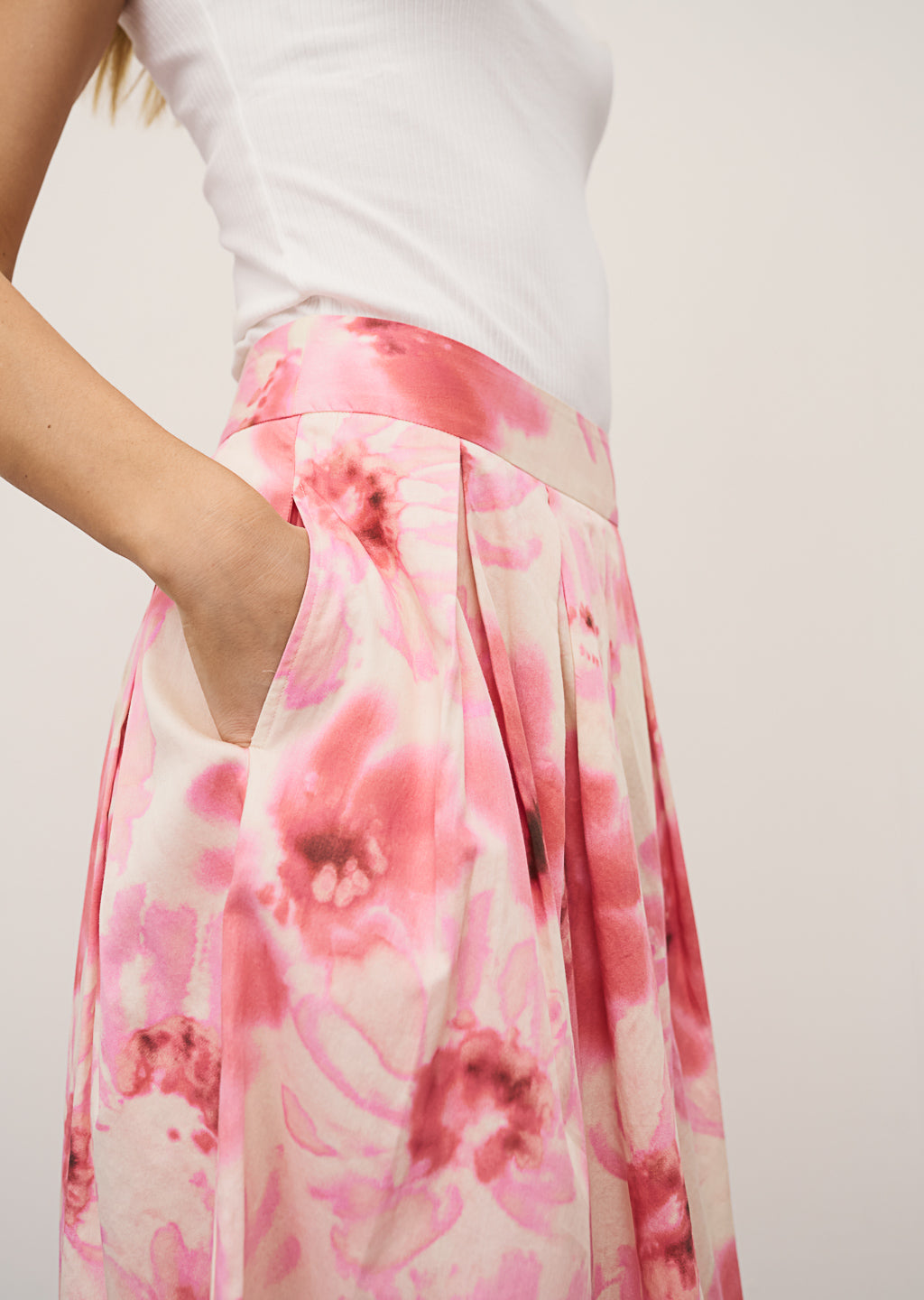 KYLIE COTTON FLOWER PRINT - PINK