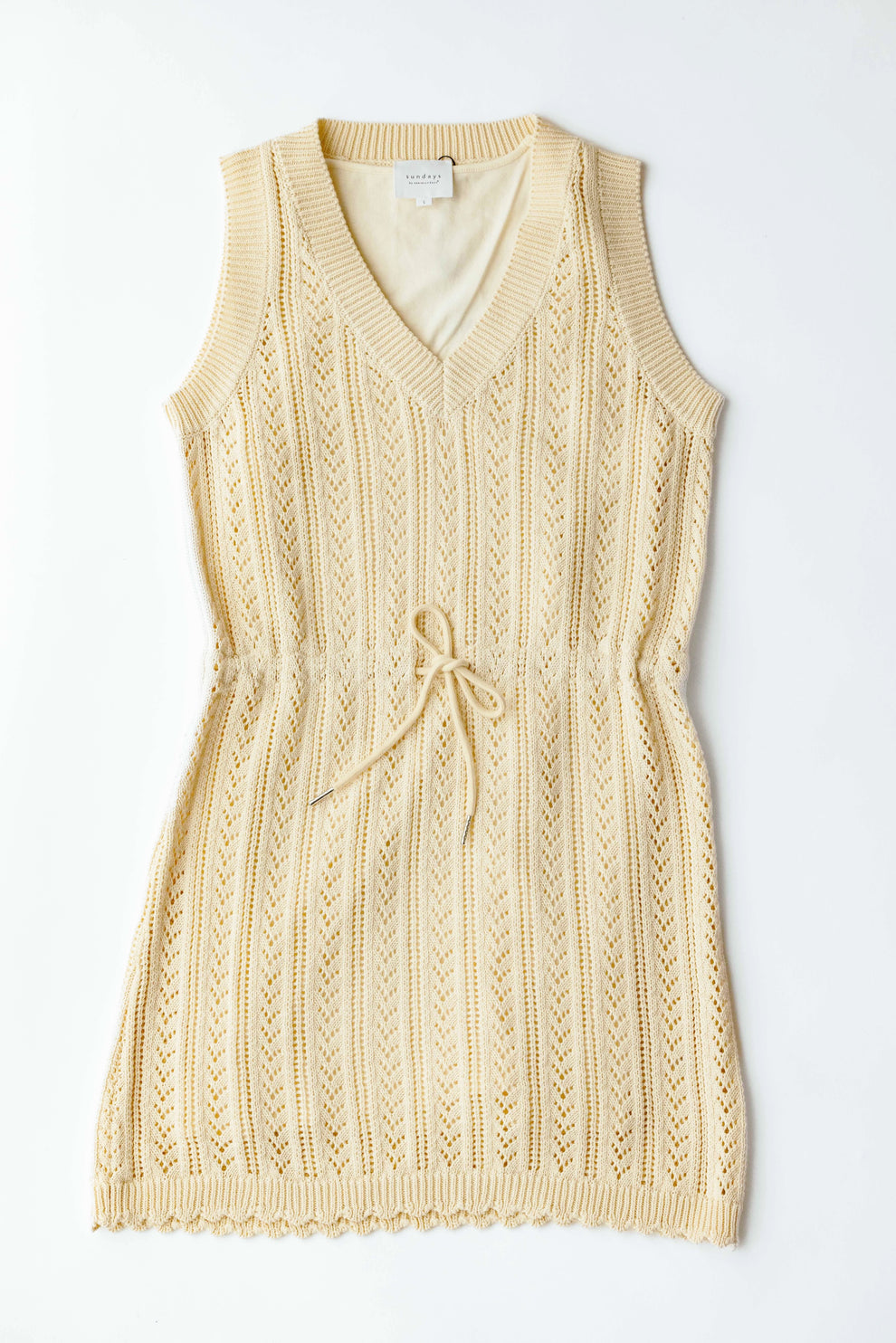 TATUM KNIT TANK DRESS - NATURAL