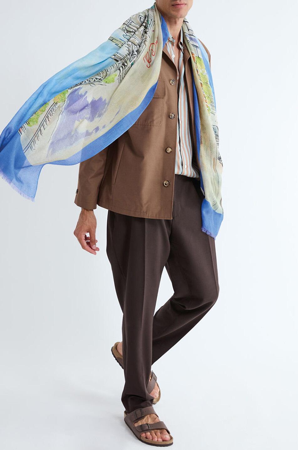 MILANO PRINT CASHMERE SILK SCARF