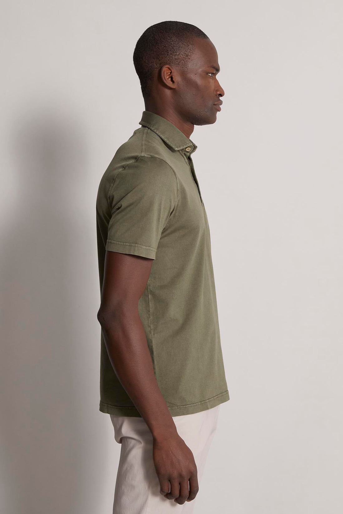 GREEN ZERO POLO IN ORGANIC GIZA COTTON