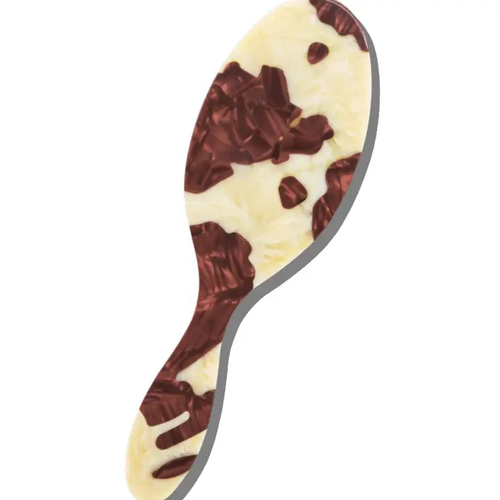 HAND PAINTED COWHIDE BRUSH