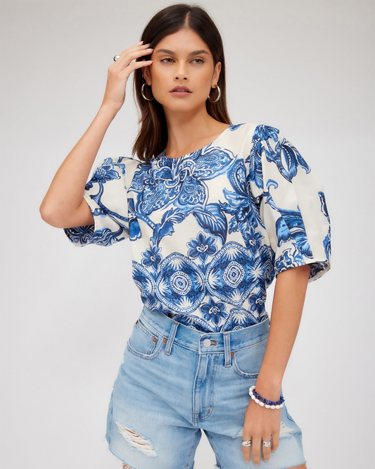 POOF BLOUSE - PRINT