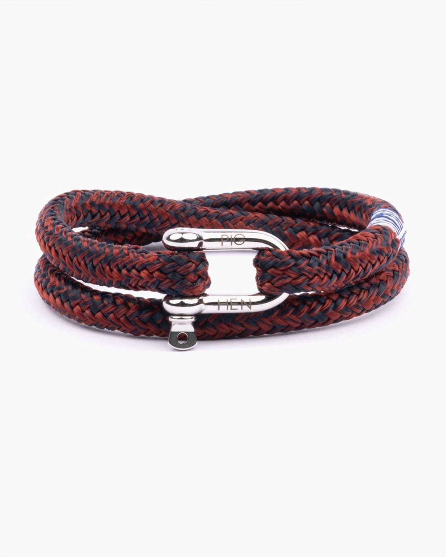 SALTY STEVE BRACELET - VELVET RED-NAVY-SILVER