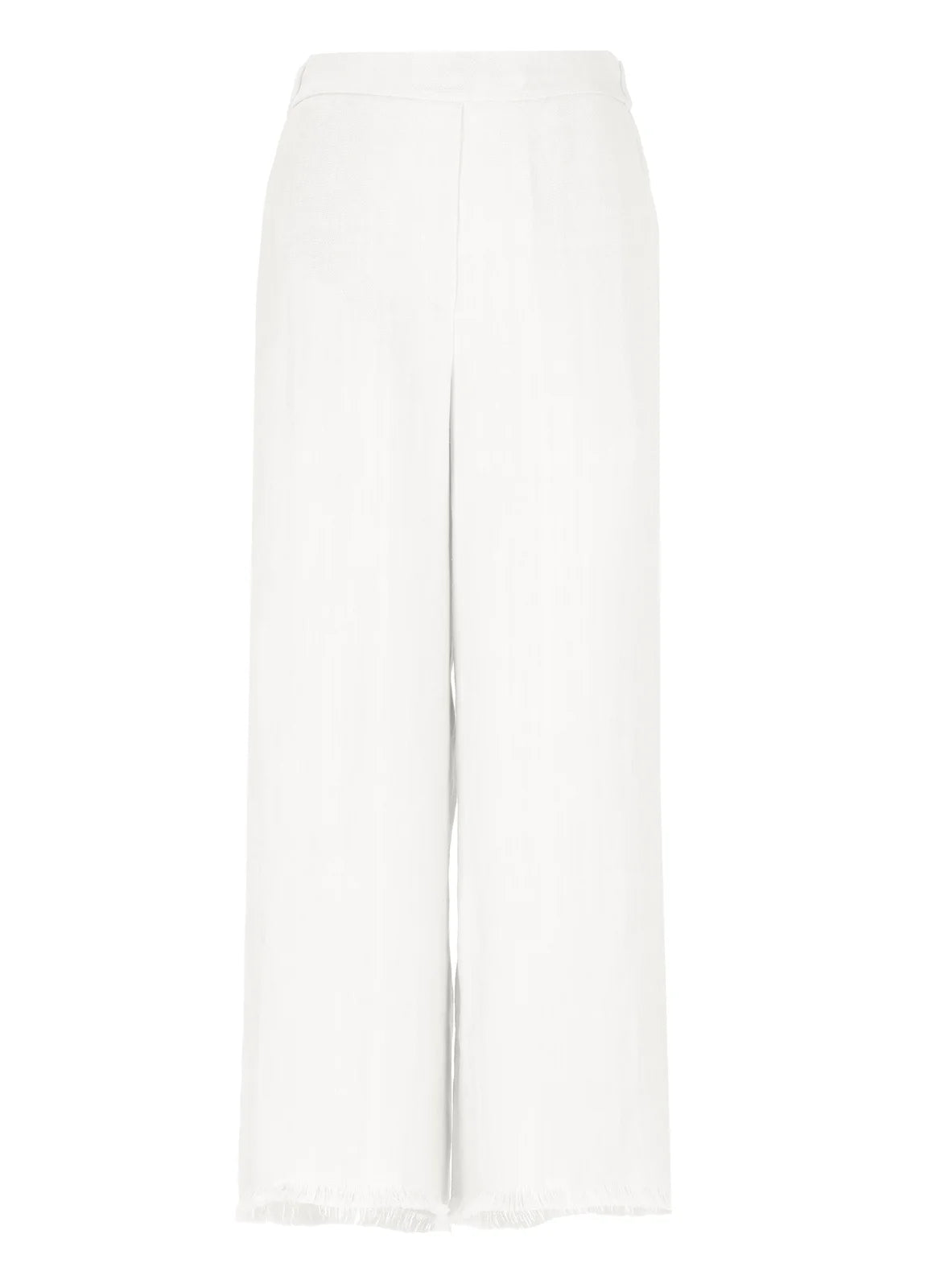 TORRES WIDE LEG LINEN TROUSER - WHITE