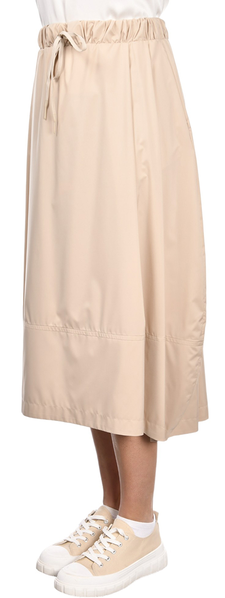 BALLOON MIDI SKIRT - TAN