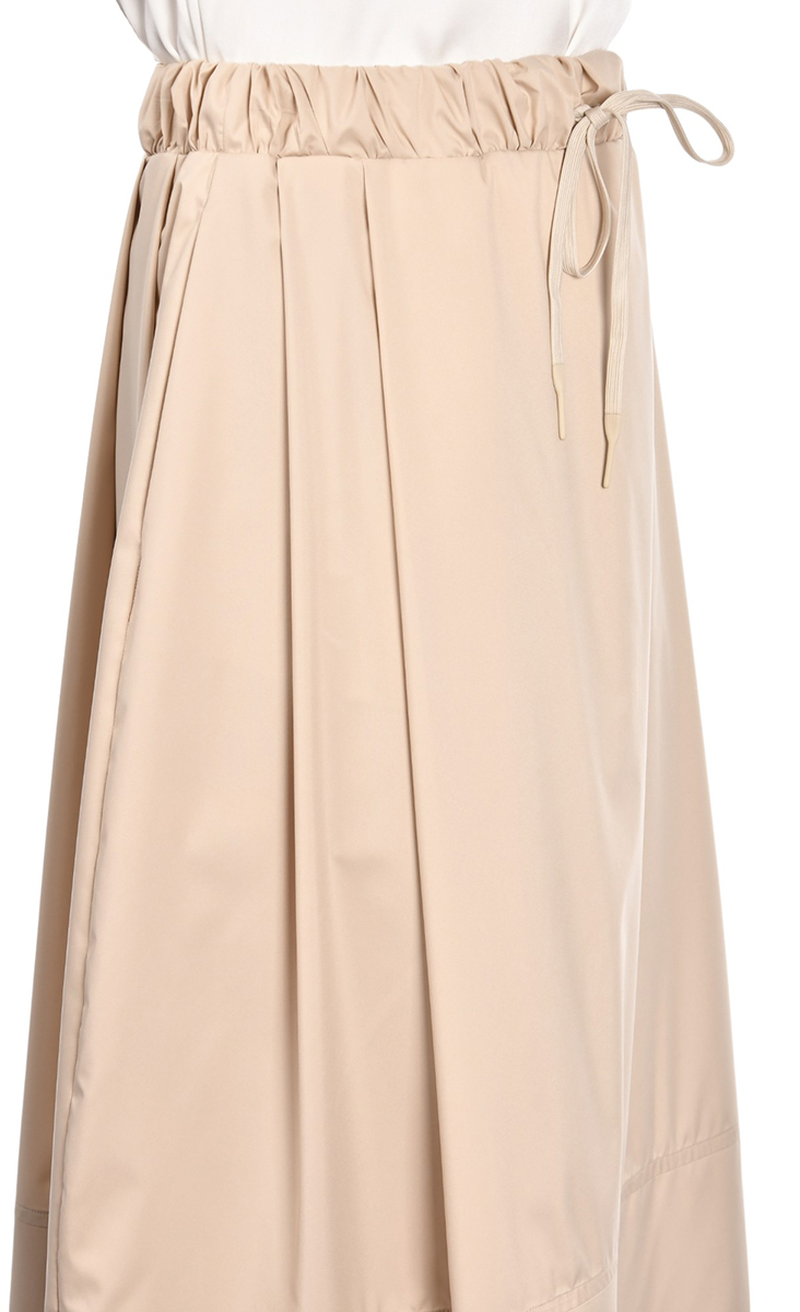 BALLOON MIDI SKIRT - TAN
