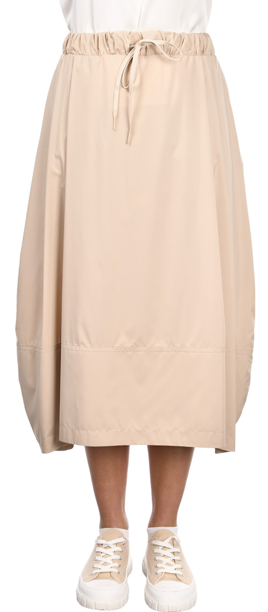 BALLOON MIDI SKIRT - TAN