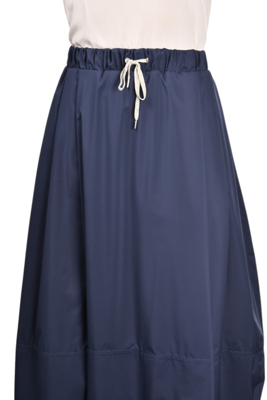 BALLOON MIDI SKIRT - NAVY