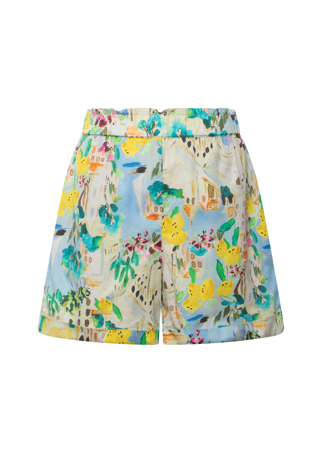 BRENDA COTTON BRIGHT COLOR SHORTS
