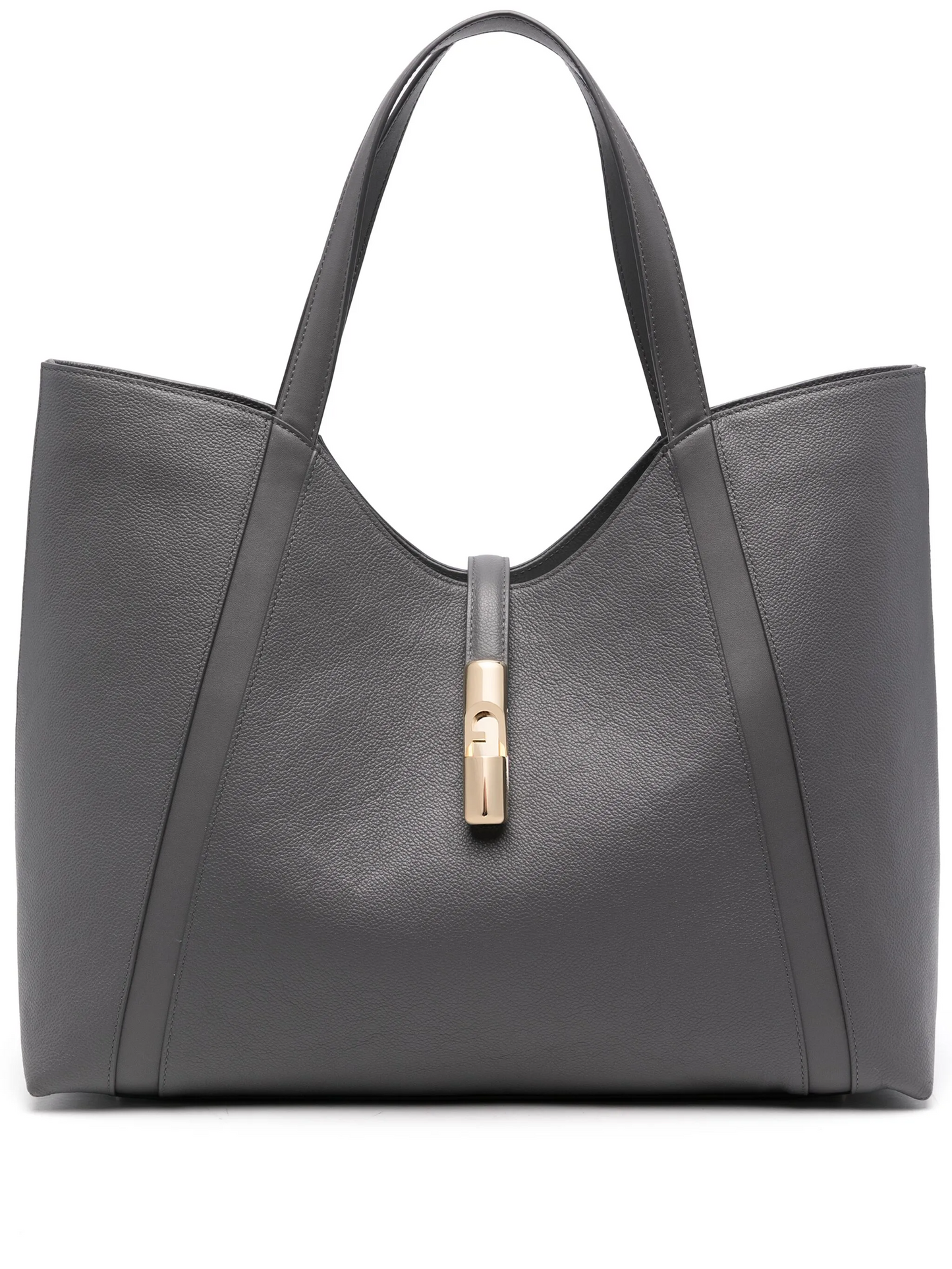 FURLA GOCCIA SHOULDER XL BAG - STUCCO GRAY