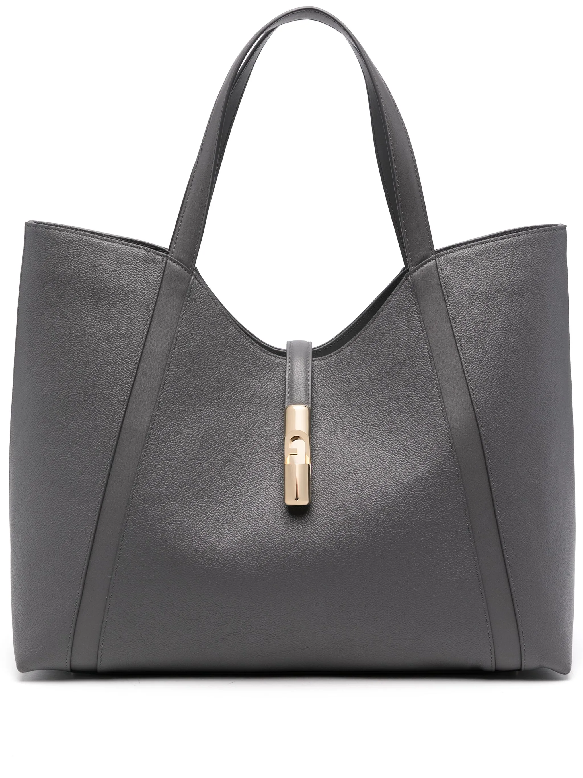 FURLA GOCCIA SHOULDER XL BAG - STUCCO GRAY