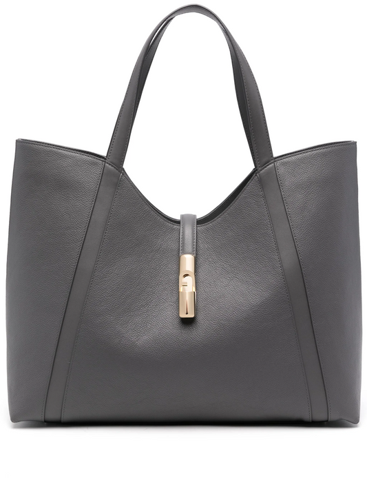 FURLA GOCCIA SHOULDER XL BAG - STUCCO GRAY