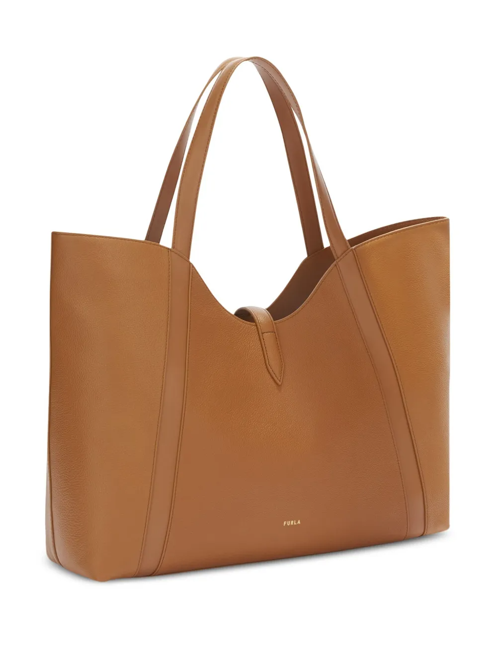 FURLA GOCCIA SHOULDER XL BAG - BRANDY