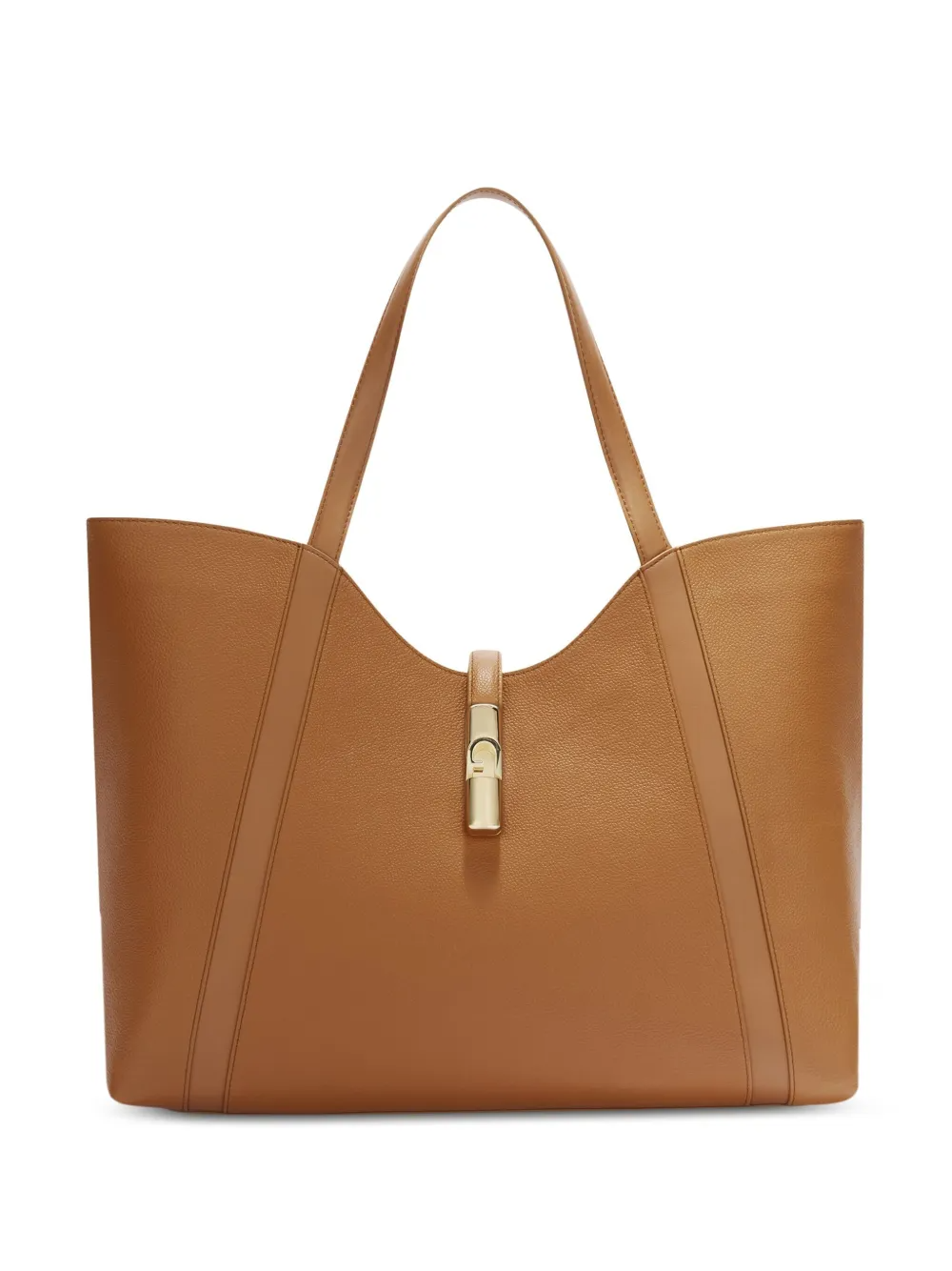 FURLA GOCCIA SHOULDER XL BAG - BRANDY