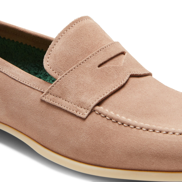 YORK SUEDE YACHT LOAFER - CAMEL