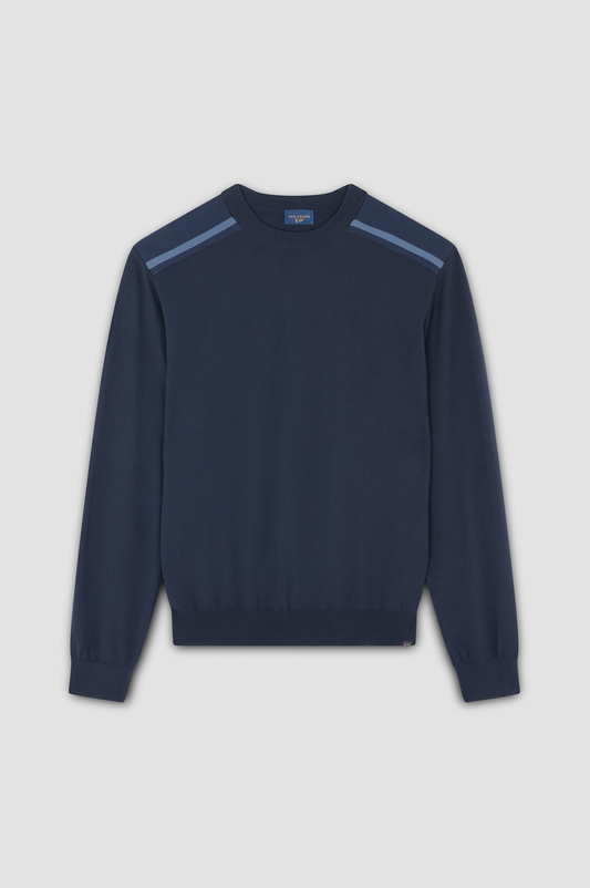 MIDNIGHT ROUND NECK HIGH DENSITY PULLOVER