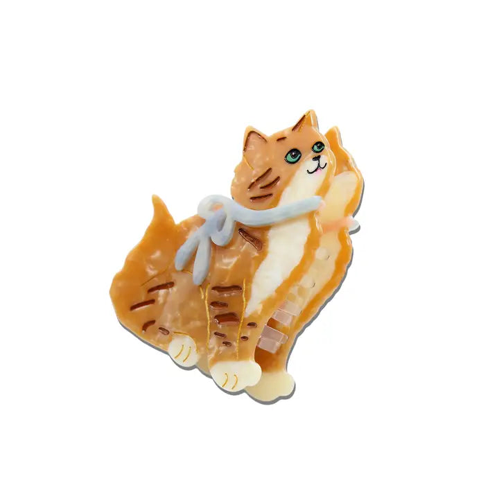 HAND PAINTED VINTAGE KITTEN CLAW CLIP
