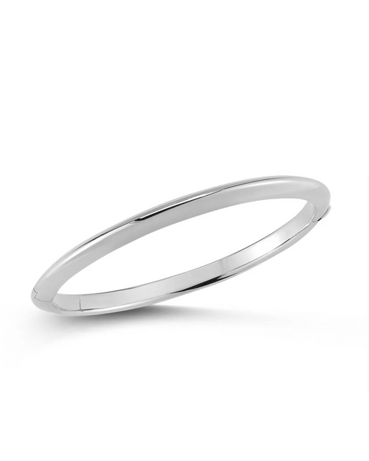 18K WG KNIFE EDGE BANGLE